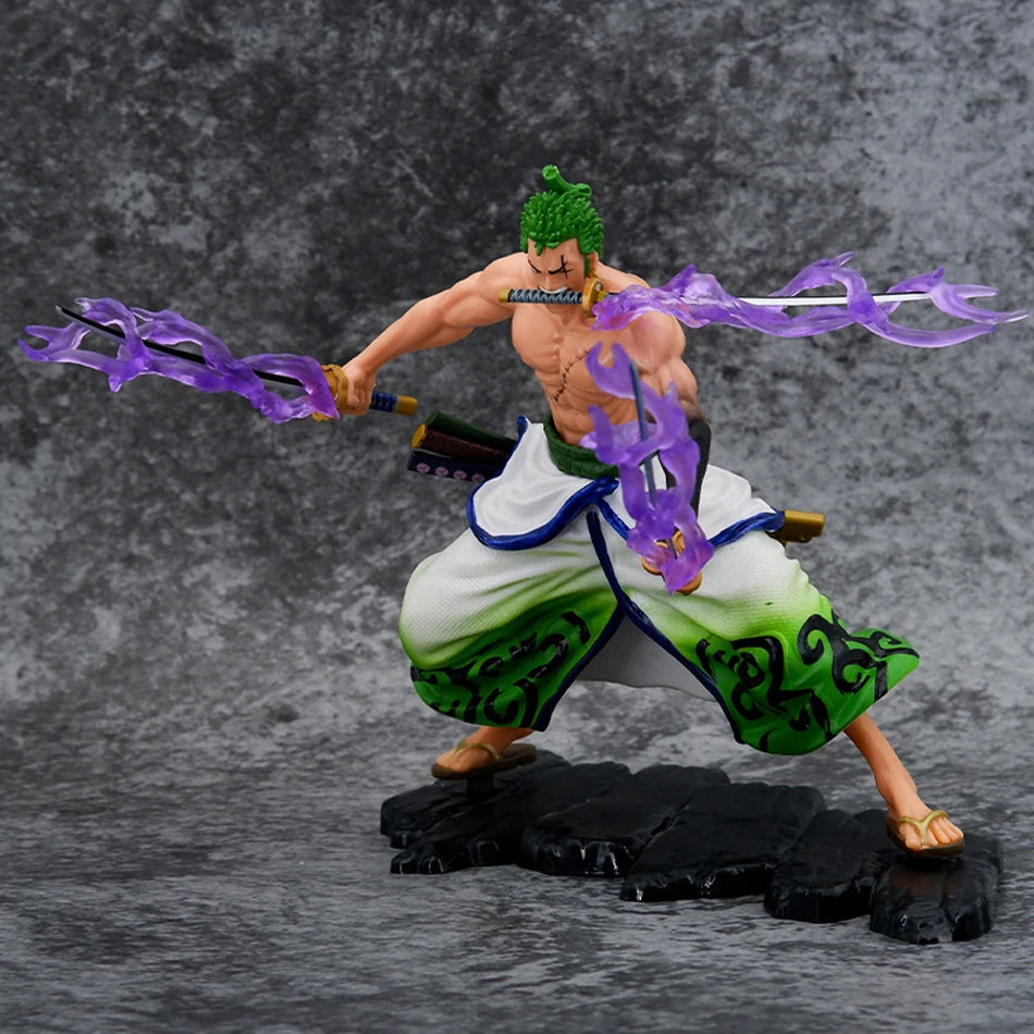 New 20cm One Piece Anime Figure GK Roronoa Zoro Action Figure PVC Collection Cartoon Model Doll Gift Toys Decoration