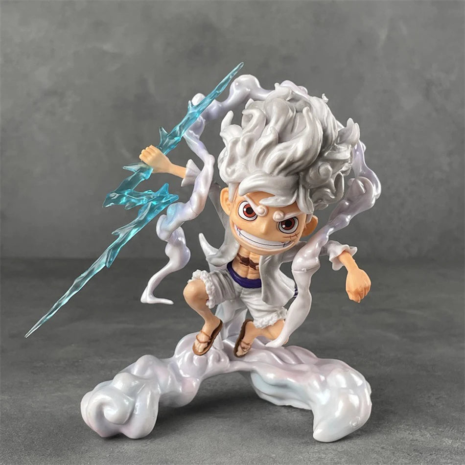 One Piece Anime Figure Toys SD Nika Luffy 5th Gear Awake Figurine 16CM PVC Action Figures Collection Model Ornaments Gifts Toys