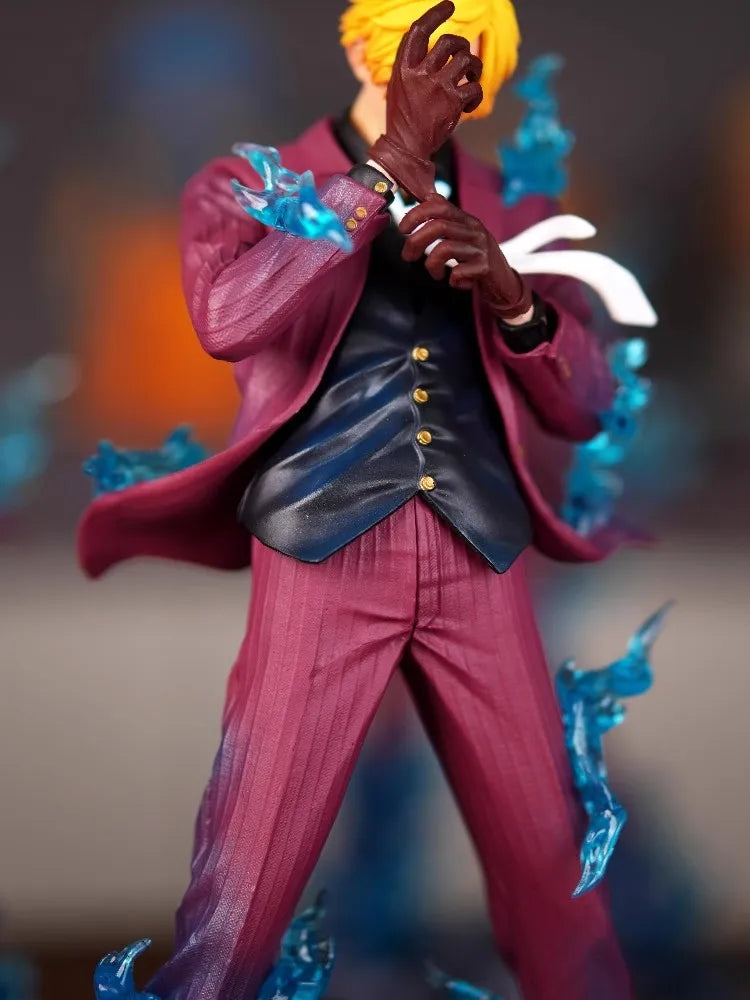 25cm Anime One Piece Figure Sanji Figures Tuanhui Sanji Figurine With Base Pvc Statue Collection Model Toys For Children Gifts