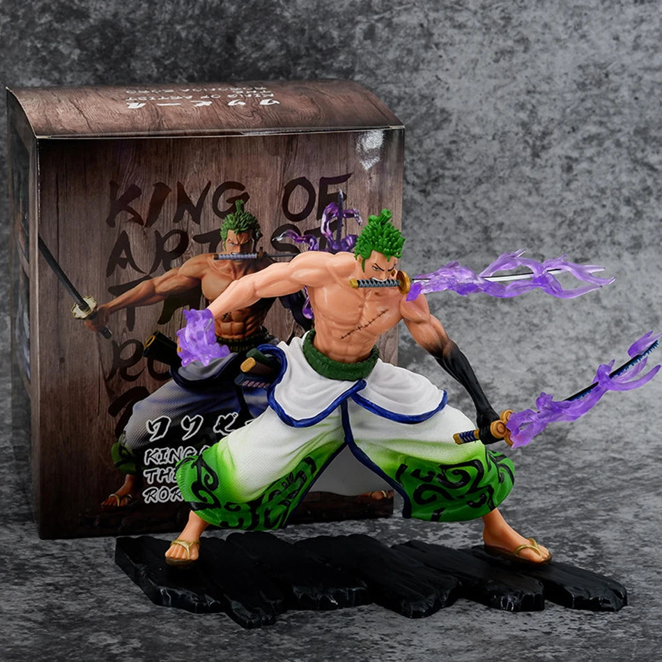New 20cm One Piece Anime Figure GK Roronoa Zoro Action Figure PVC Collection Cartoon Model Doll Gift Toys Decoration